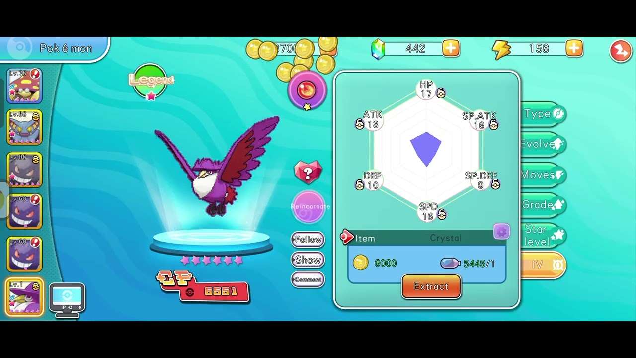 Honchkrow rebirth /Max intimacy and ev