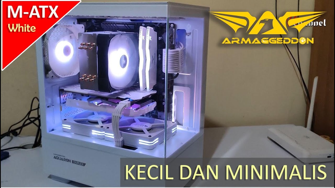 Casing PC Minimalis Putih,Lebih kecil dan lebih murah dari versi pro, tapi...| Aquaron Duplex White