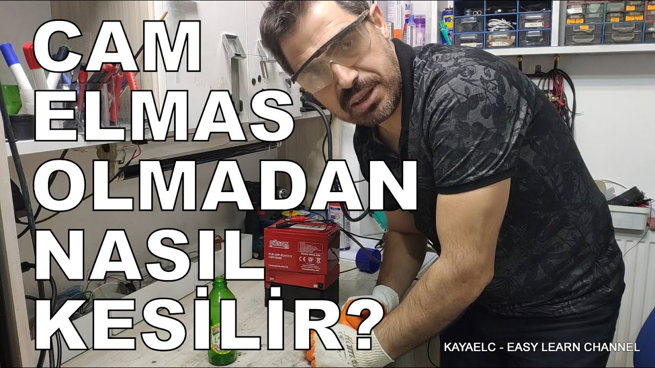 CAM ELMAS OLMADAN NASIL KESİLİR? ( ŞİŞE VE KAVANOZ GİBİ  YUVARLAK OLANLARDA DAHİL )