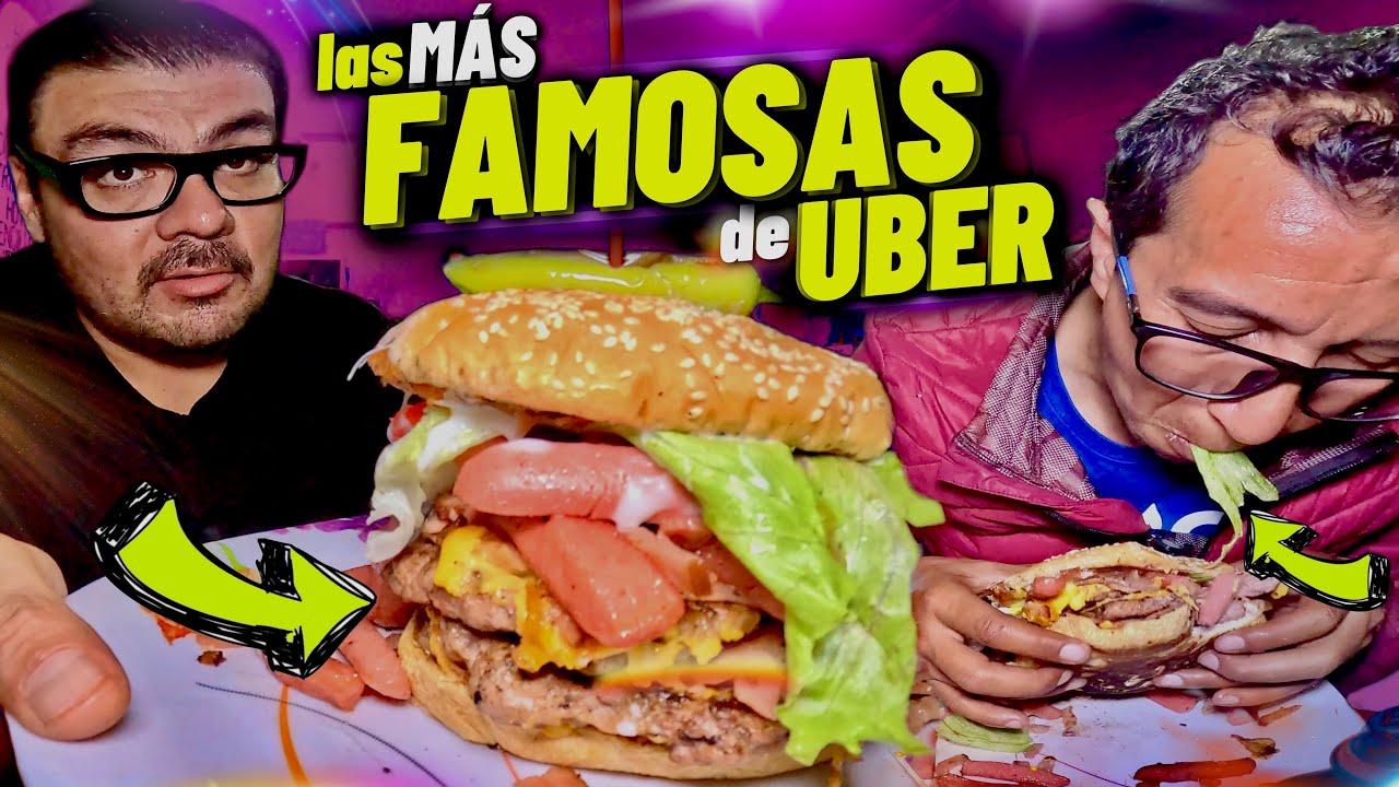 así son las HAMBURGUESAS más vendidas por UBER pero realmente están buenas?