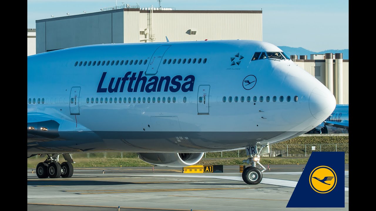 Lufthansa latest Boeing 747-8I (D-ABYR) delivery flight to Frankfurt- HD full video