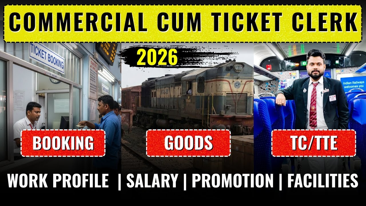 COMMERCIAL CUM TICKET CLERK • 2026 | JOB PROFILE • SALARY • PROMOTION • 