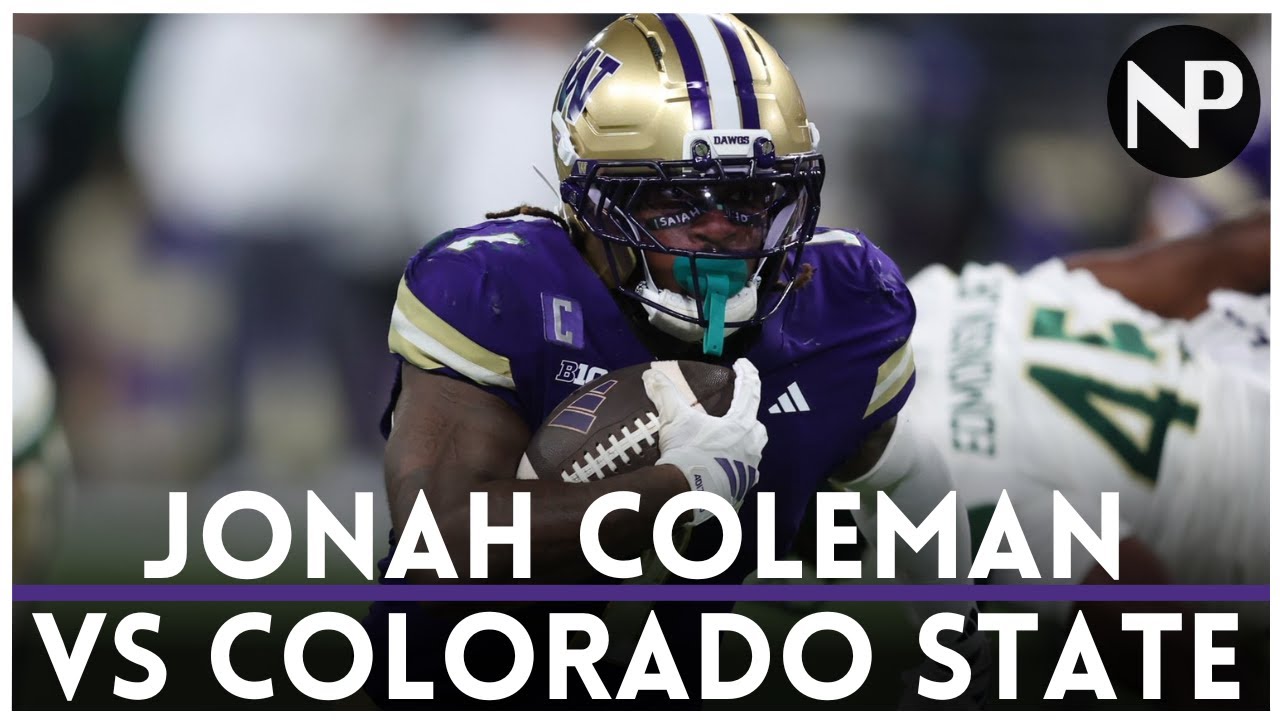 Washington vs Colorado State | Jonah Coleman NFL Draft Film