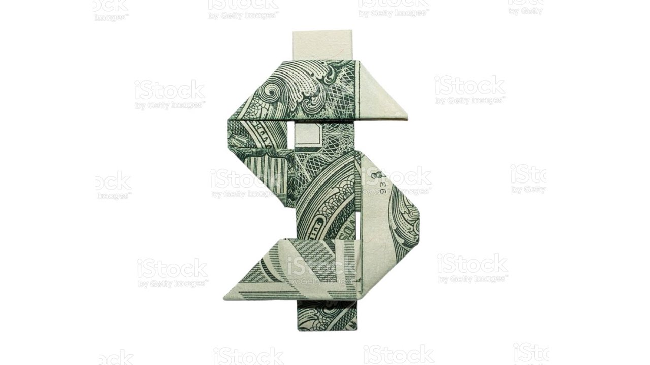 Easy Money Origami Dollar Sign $ Tutorial