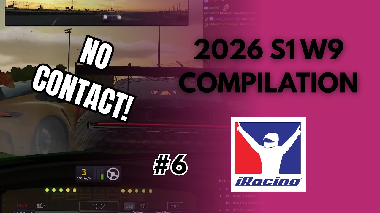 iRacing Season 1 Week 9 2026 #6 – Crash Compilation | Wrecks, Saves & Incidents