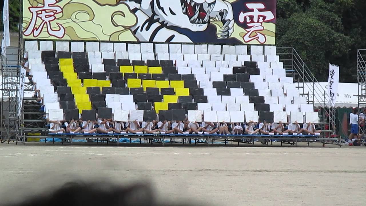 2013年福岡県立八幡高等学校体育大会 応援合戦『凌雲白虎』