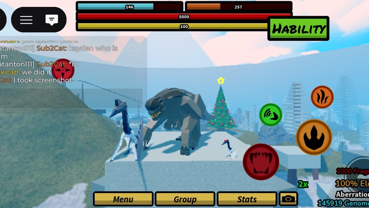 Playing as the largest carnivore in the game, the Aberration.