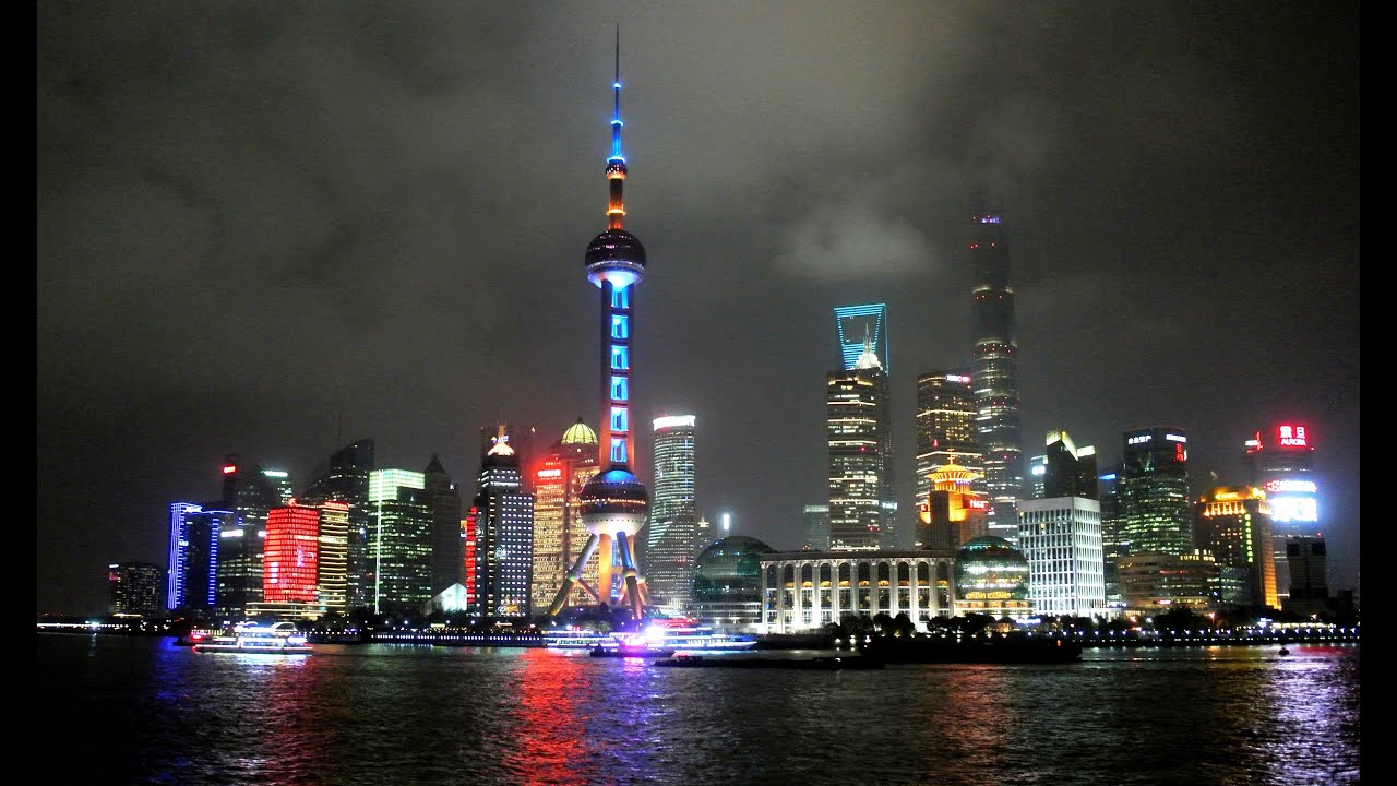 大陸美景 上海黃浦灘夜景