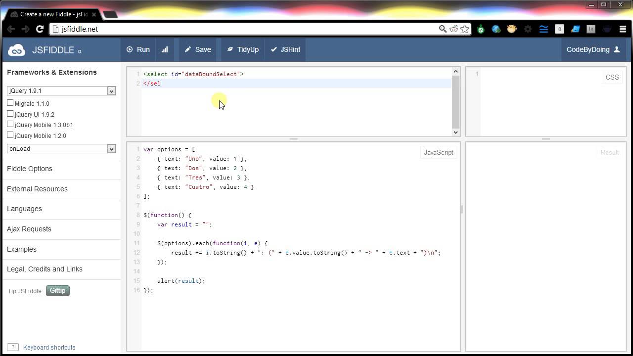 Data Binding with jQuery Each
