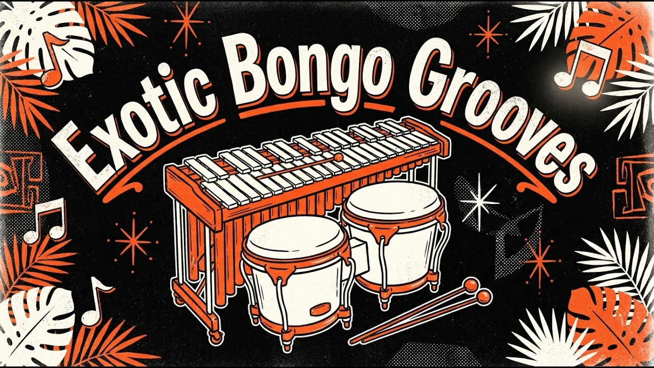 1950s Exotica Cocktail Lounge 🍹 Tiki Bar Jazz, Marimba & Bongo Fever