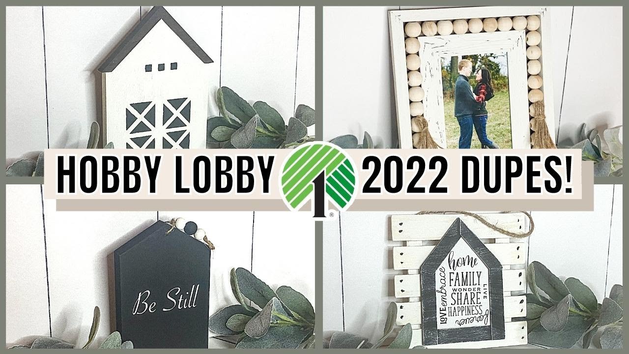 AMAZING DOLLAR TREE HOBBY LOBBY DUPES! | 2022 MODERN FARMHOUSE EVERYDAY DECOR | BUDGET FRIENDLY