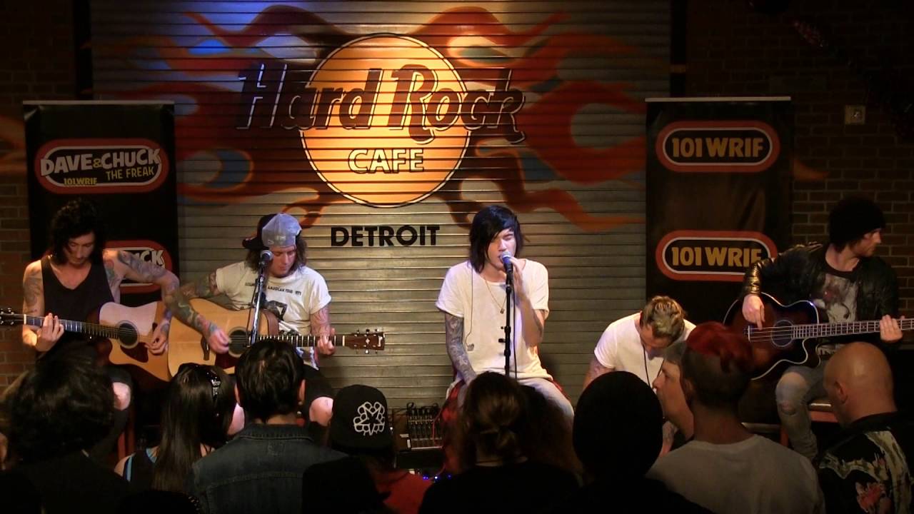 Asking Alexandria performing 