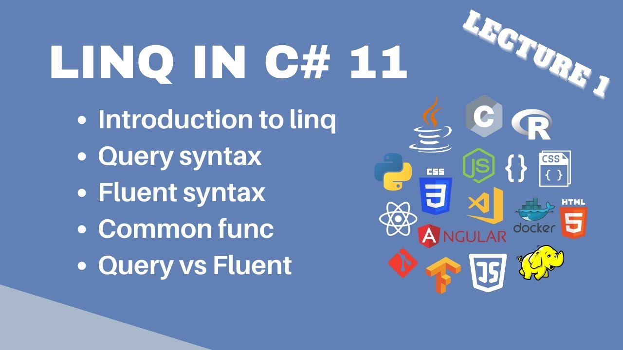 Introduction to LINQ using C# 11 | Advance LINQ Course | Lecture 1