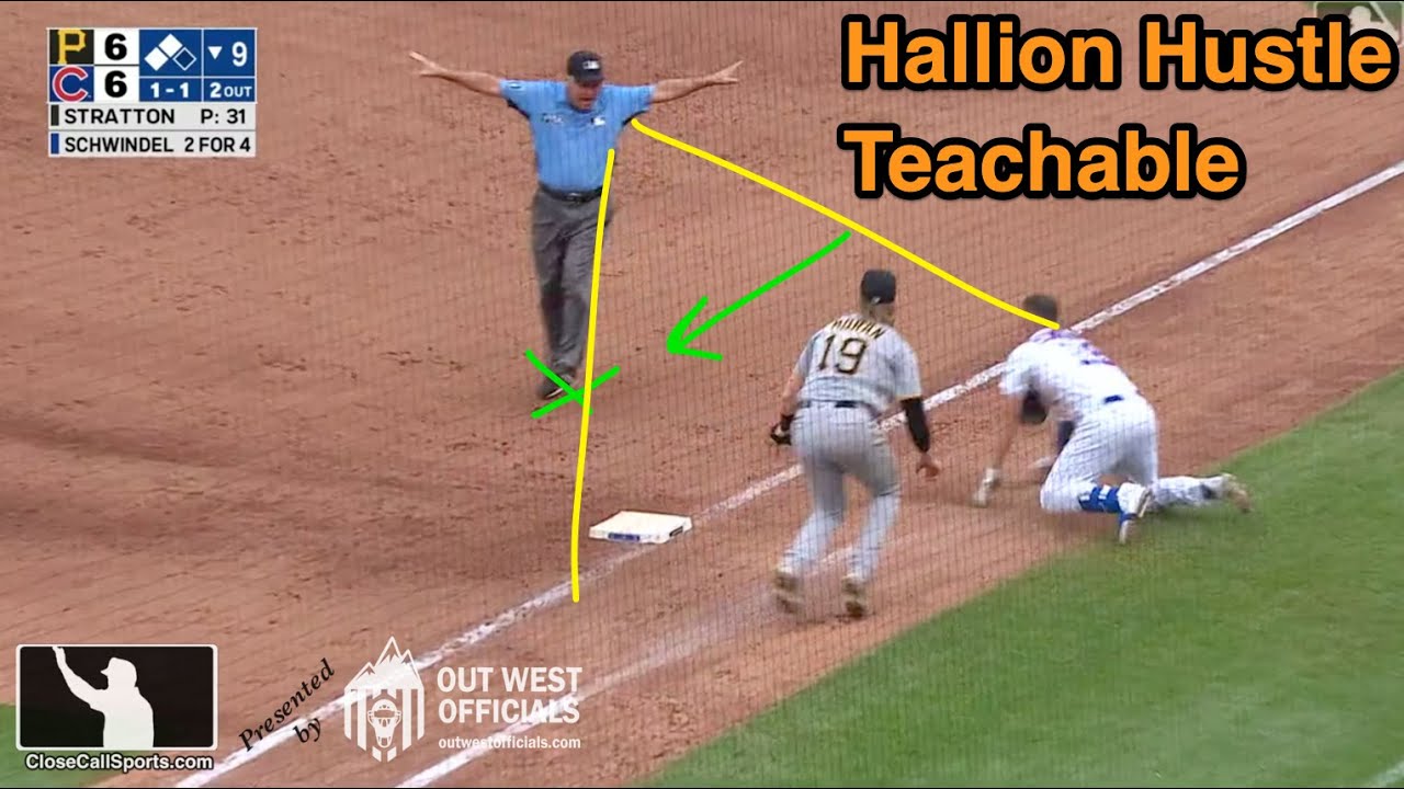 Hallion Hustle - A Teachable Moment as Umpire Tom Finds an Angle to Call Schwindel Safe in Chicago