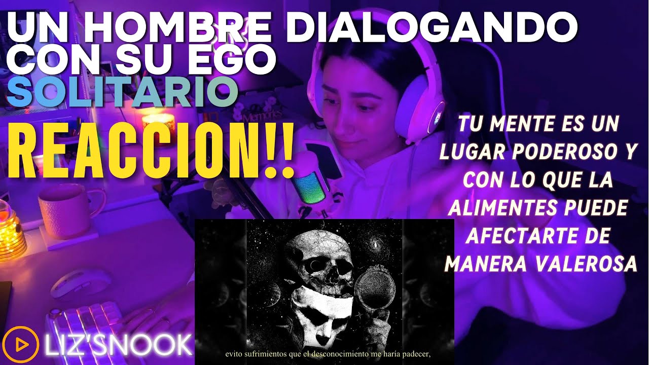 UN HOMBRE DIALOGANDO CON SU EGO - SOLITARIO. REACCION!!
