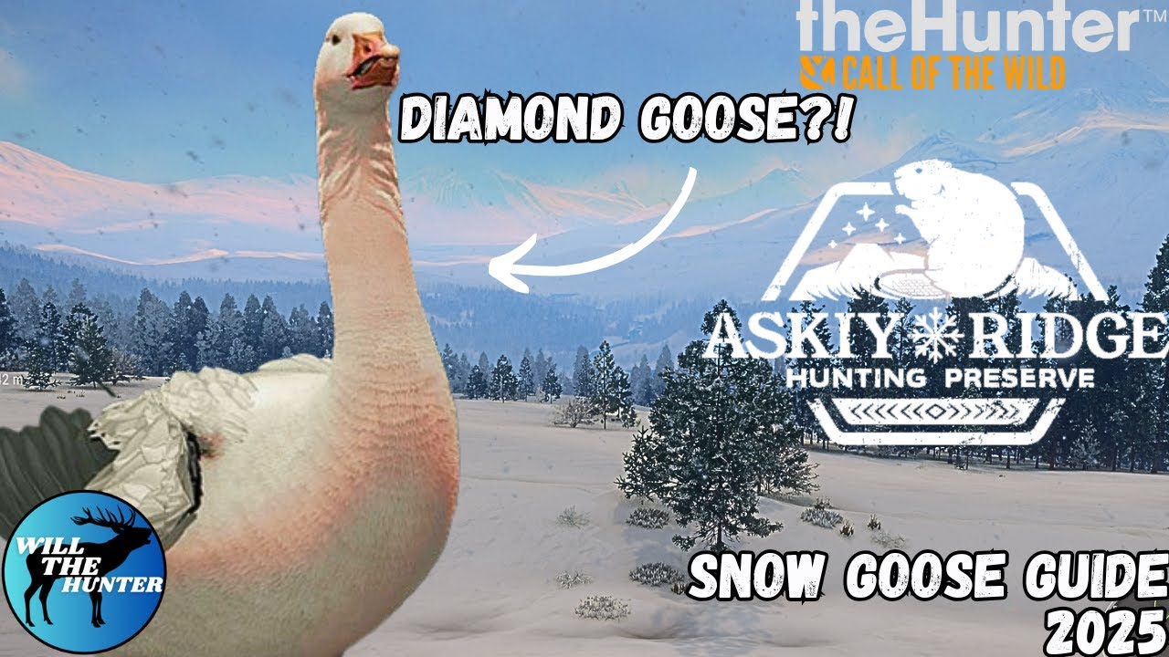 First Diamond Snow Goose?! Askiy Ridge Snow Goose Guide | TheHunter Call Of The Wild 2025