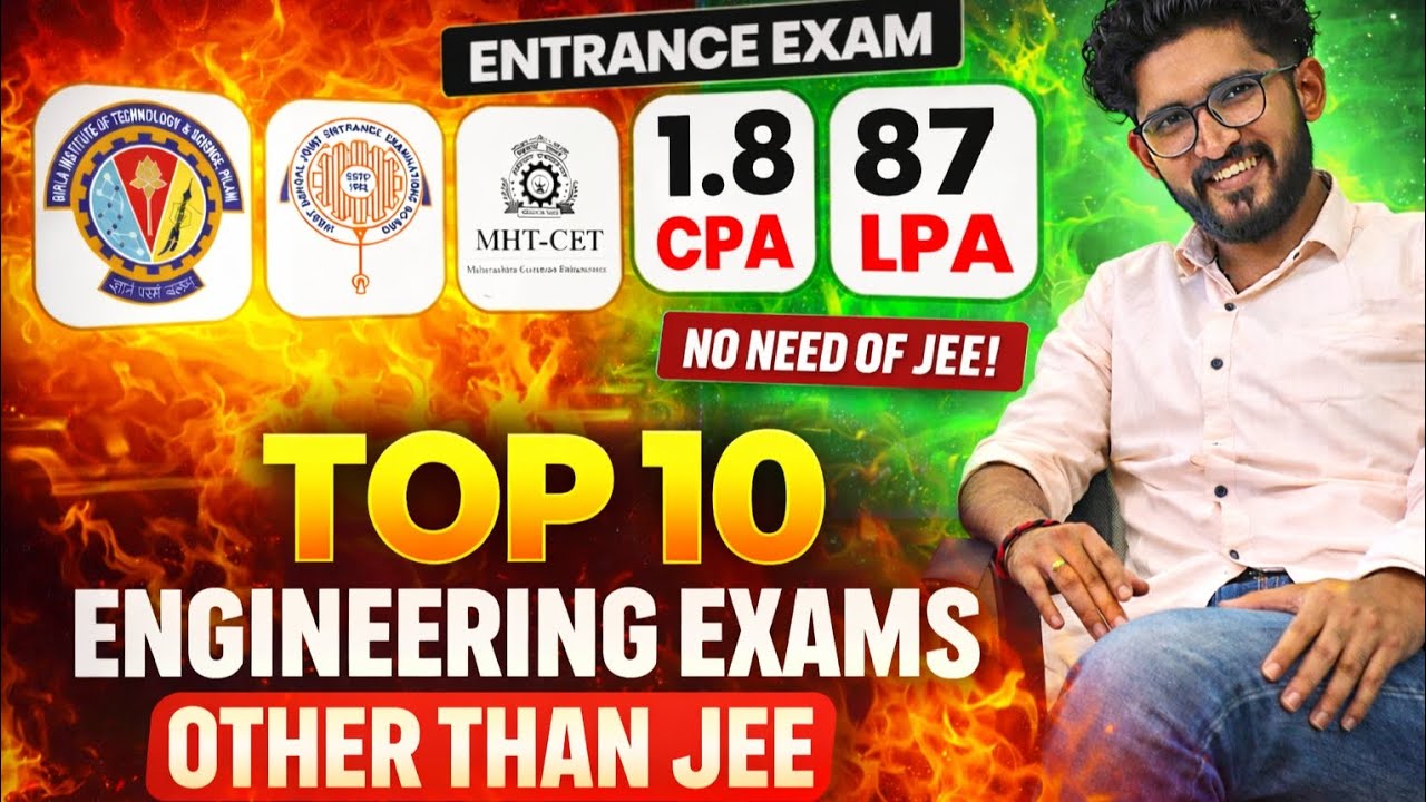 Top 10 Engineering Entrance Exams Other Than JEE | Don't Miss These Exams | #bits #jeemains 