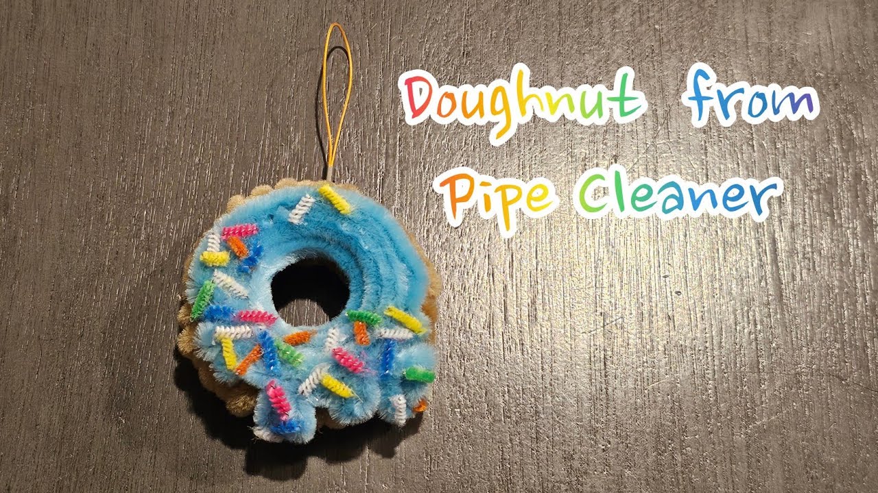 Doughnut from pipe cleaner/ DIY key chain/ Doughnut key chain / craft idea 