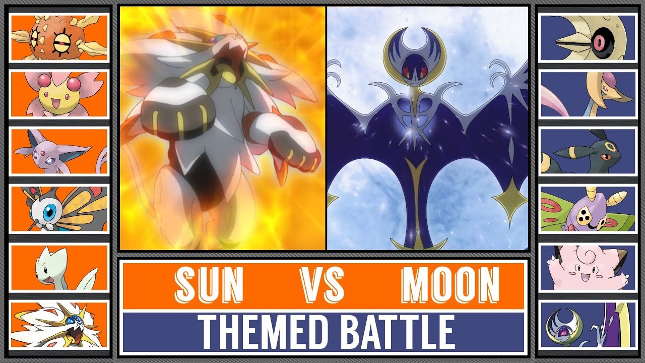 SUN vs. MOON (Pokémon Sun/Moon) - Themed Teams Battle