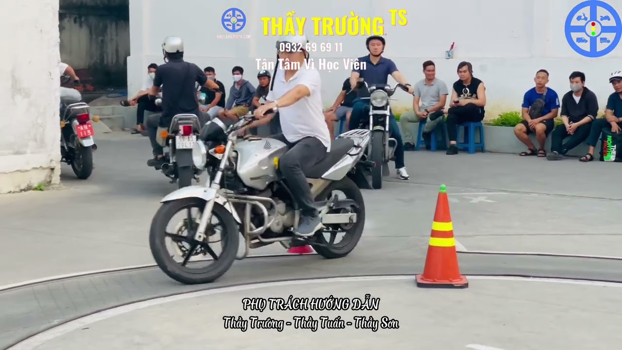 Buổi Tập Thực Hành Lái Xe A2 Miễn Phí Trực Tiếp Trên Xe Thi Sát Hạch
