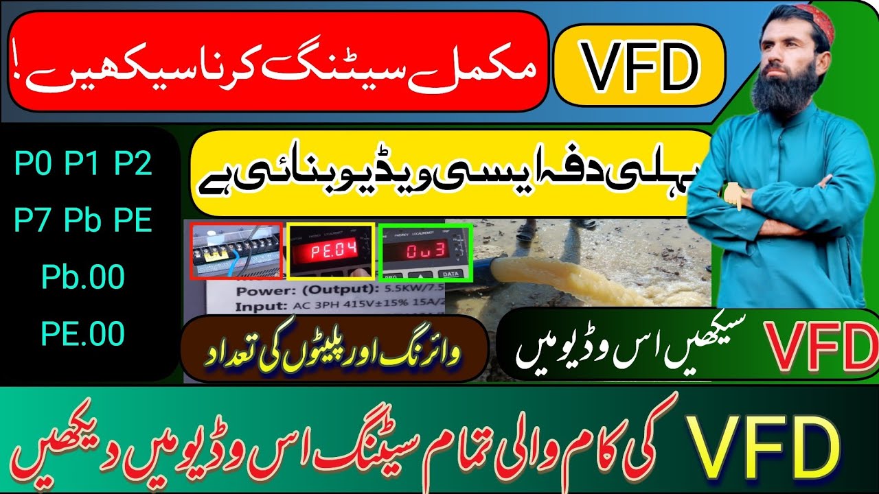 INVT VFD COMPLETE SETTING VIDEO/ 33 minutes complete video / vfd setting sekhen