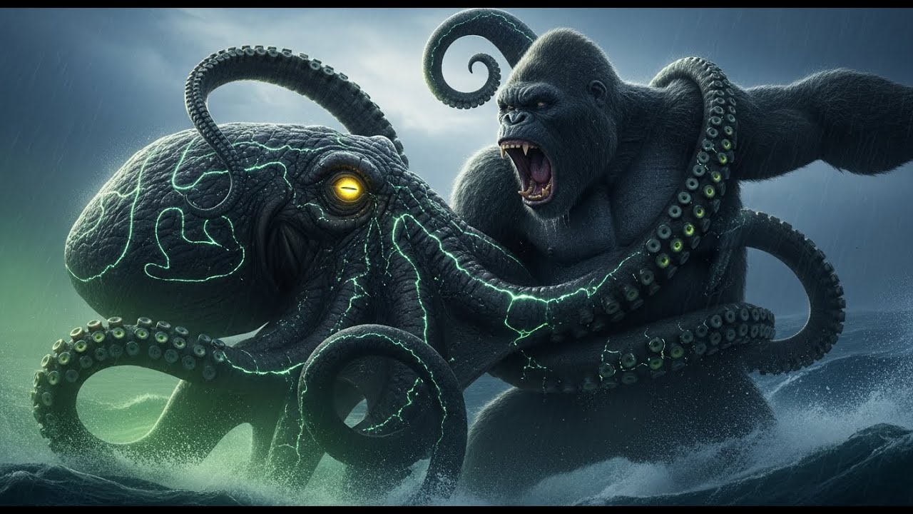 🦍⚔️🐙 King Kong vs. Octopus — The Rise of Lunari 🌙✨