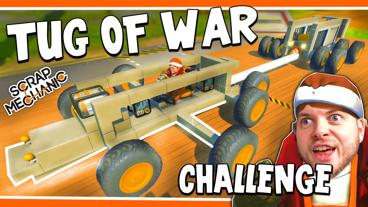 Scrap Mechanic! - TUG OF WAR CHALLENGE! Vs AshDubh - [#14] | Gameplay |