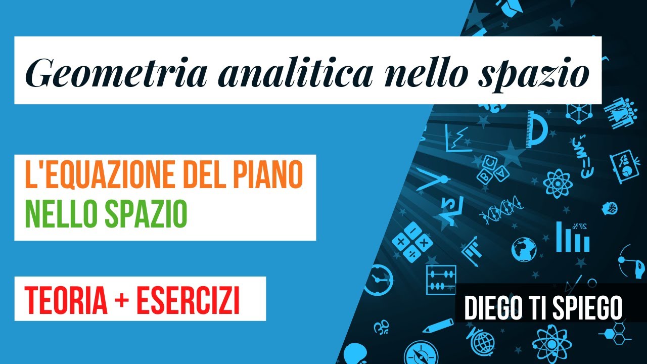 EQUAZIONE DEL PIANO NELLO SPAZIO
