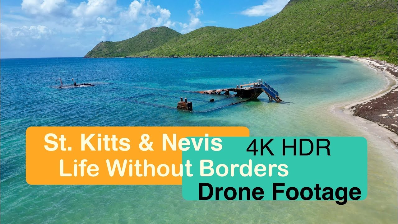 Caribbean | St. Kitts and Nevis | 4K HDR | Drone Footage