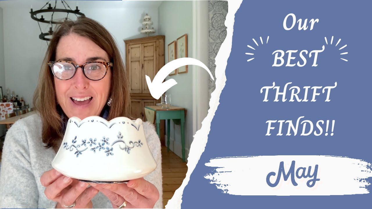 OUR BEST THRIFT FINDS THIS MONTH! Vintage and Cottage Core! Thrift haul, thrift finds, vintage finds