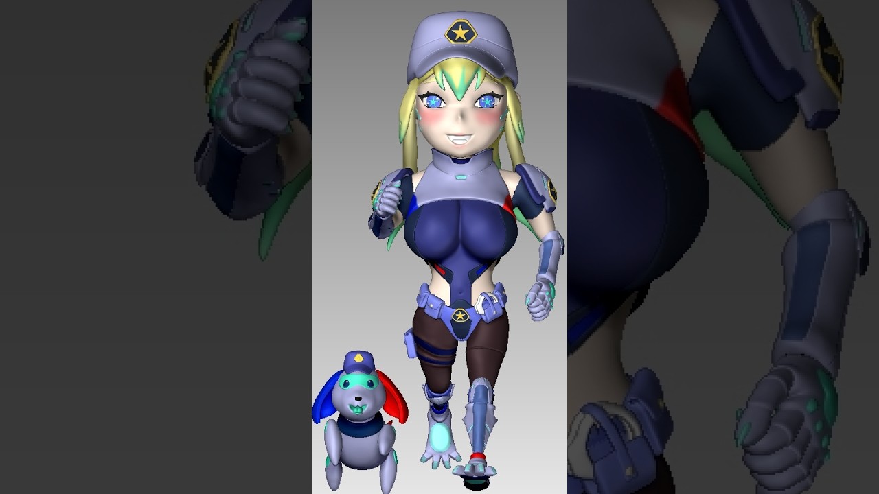 3D Chibi Ceru Foxhound
