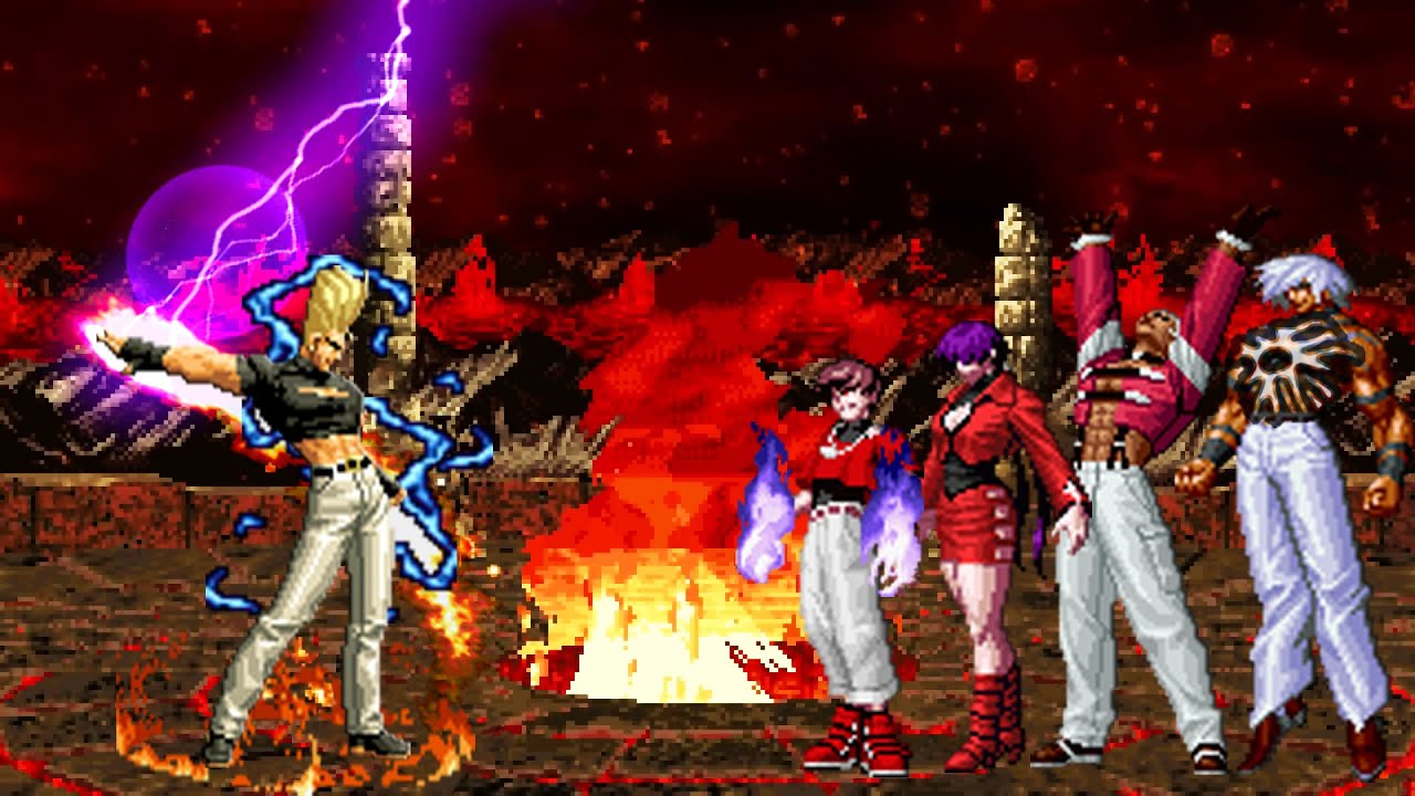 [KOF Mugen] Clone Benimaru Vs Orochi Team
