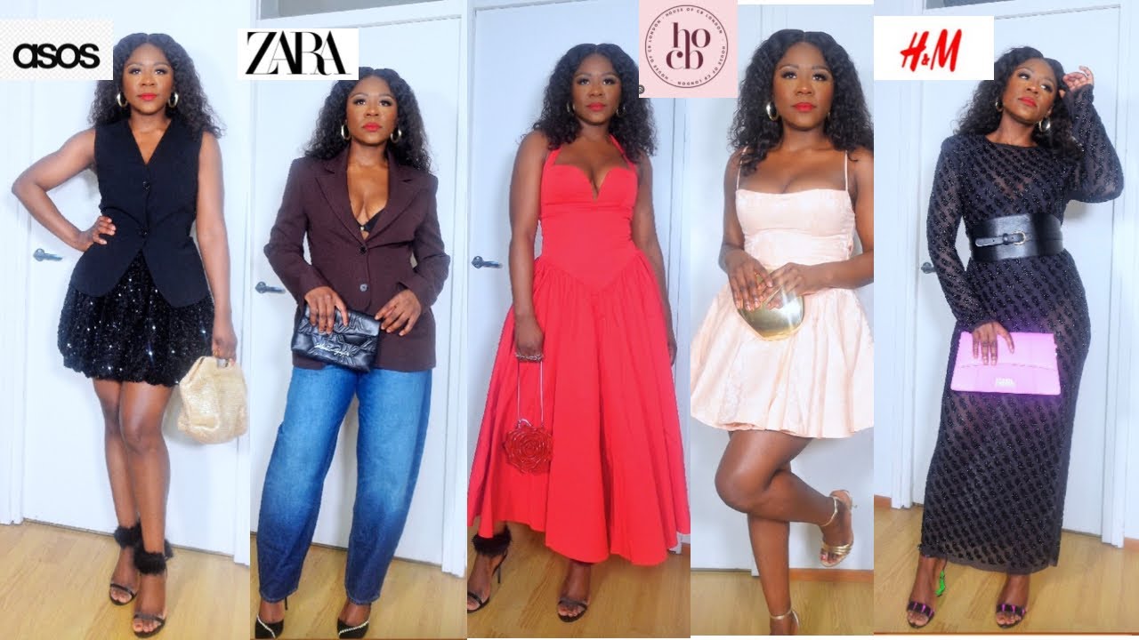 VALENTINES DAY OUTFIT IDEAS. Zara, HnM, ASOS, house of cb.