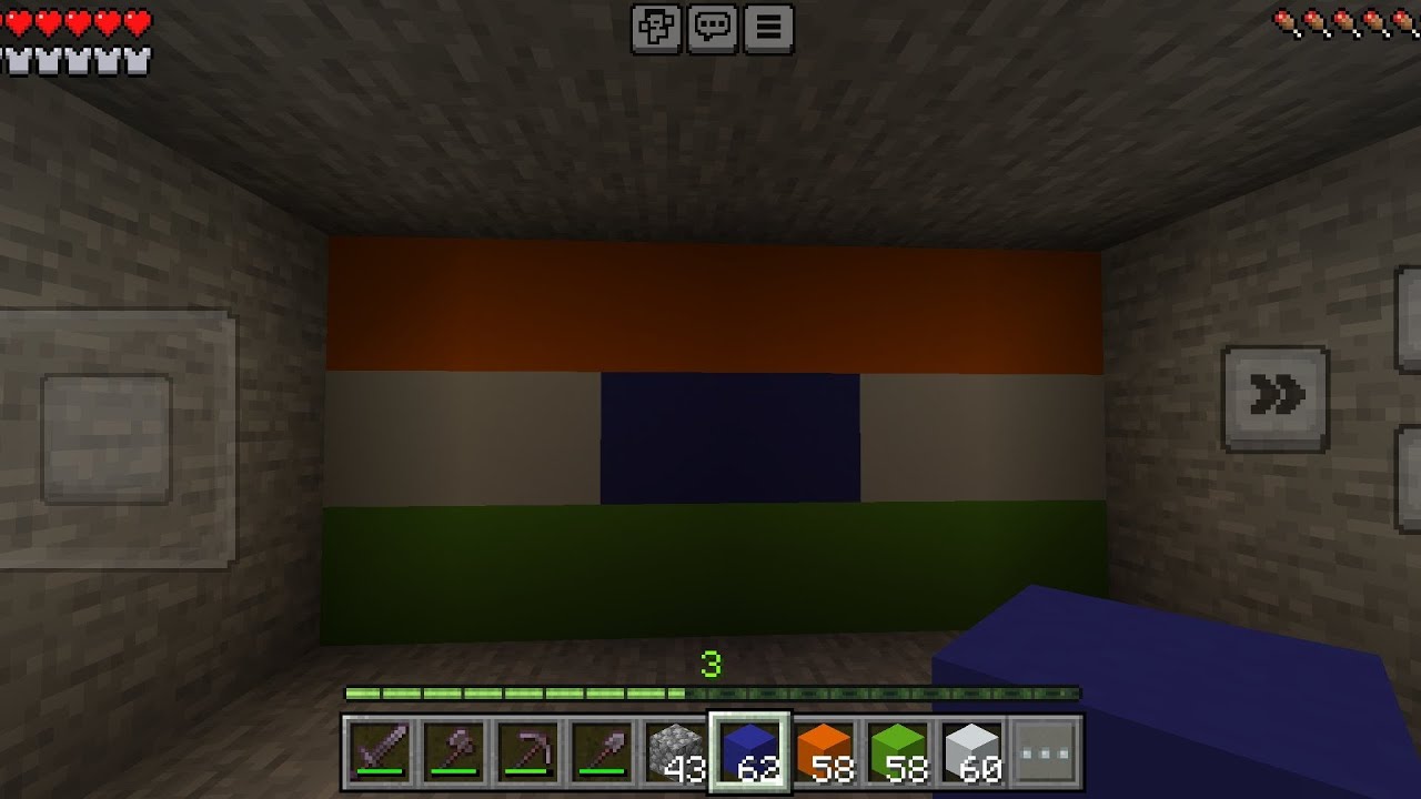 Playing Minecraft 