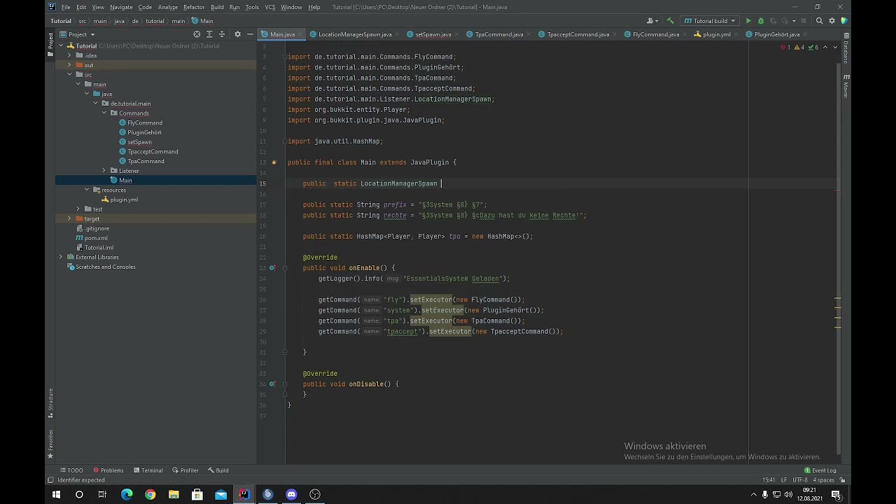 SetSpawn & Spawn Command programmieren + download