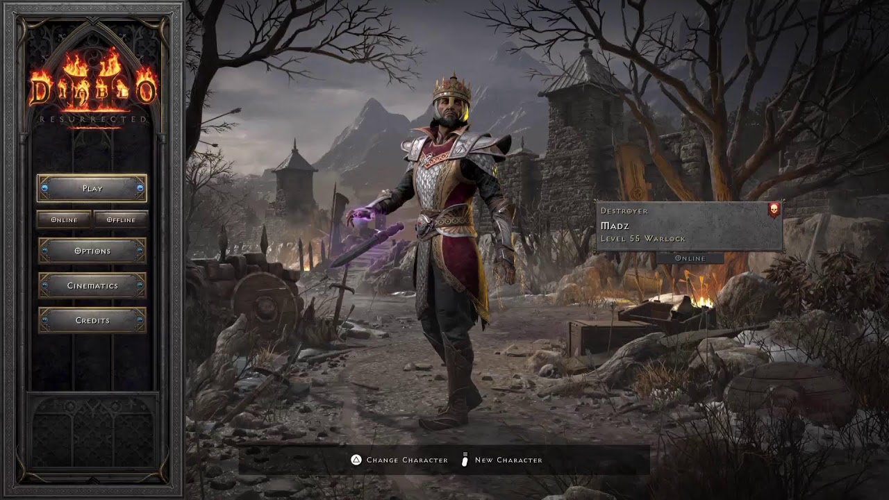 Diablo II Resurrected (PS5 Pro) Reign of the Warlock Late Night