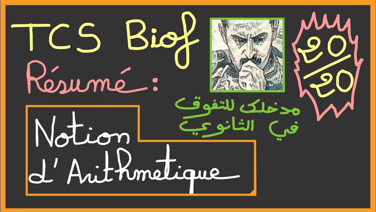 TCS Biof : Notion d’arithmétique - l’ensemble N (Résumé complet avec démonstration)