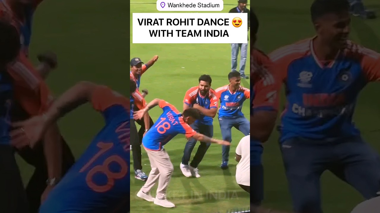 Wow 😍 What a Dance by Rohit Virat and Other Players in Celebration #viratkohli #rohitsharma #msdhoni