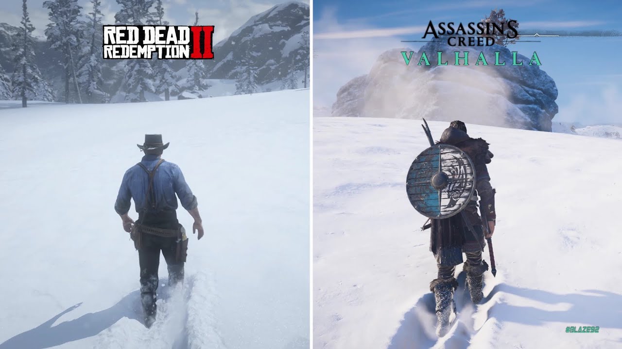 RDR 2 vs AC Valhalla - Comparison of Details! Which is Best?