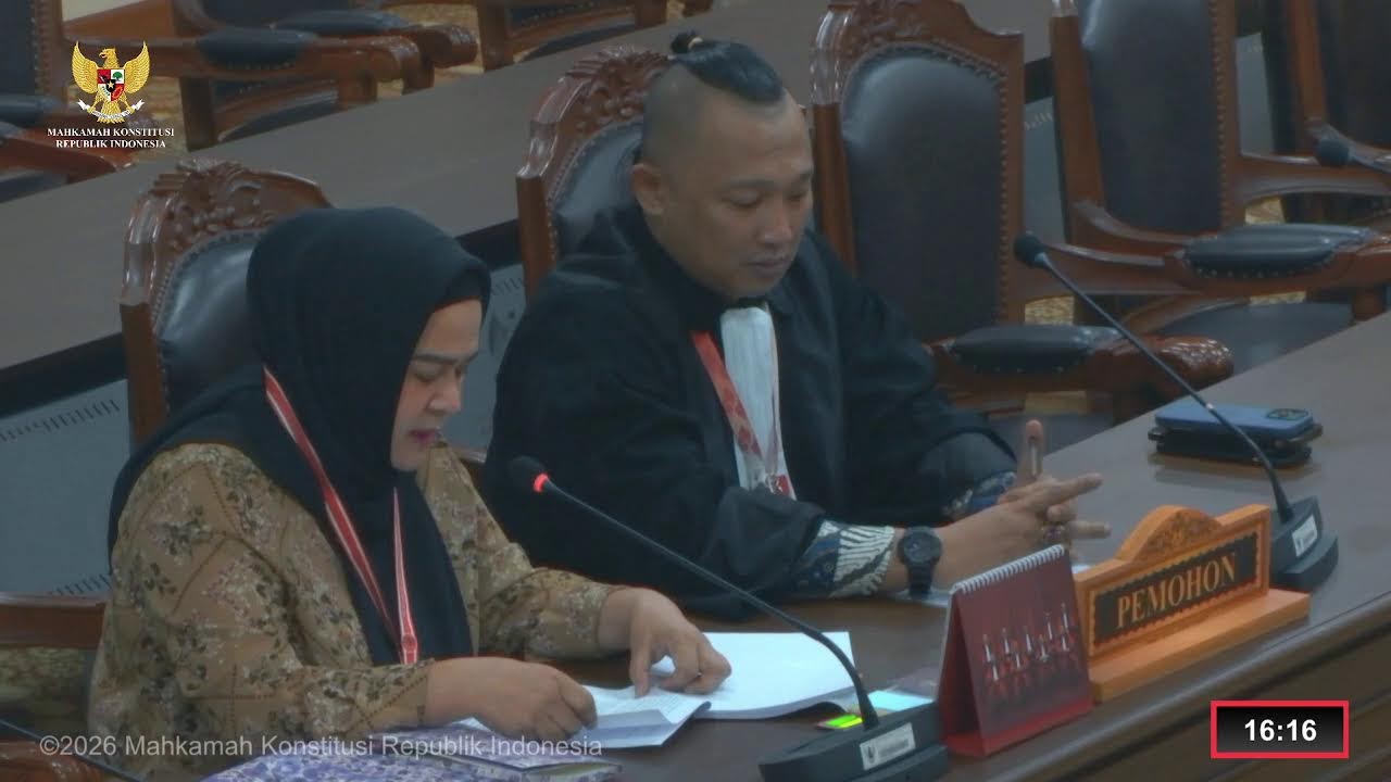 Sidang Perkara Nomor 268/PUU-XXIII/2025. Senin, 26 Januari 2026.