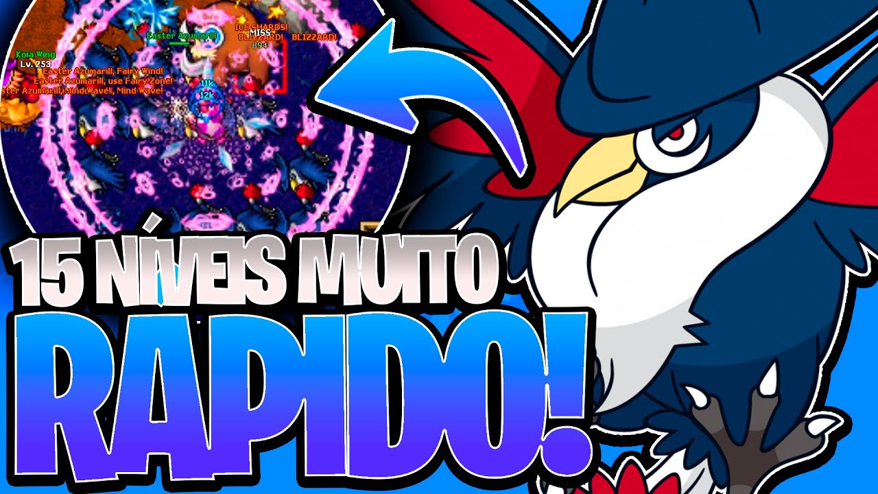 &Eacute; AQUI QUE FAZ MUITO XP!😍🤯COMO UPAR R&Aacute;PIDO! VEM PRO GAME! POKETIBIA MOBILE E PC 2025! POKE FRENZY!