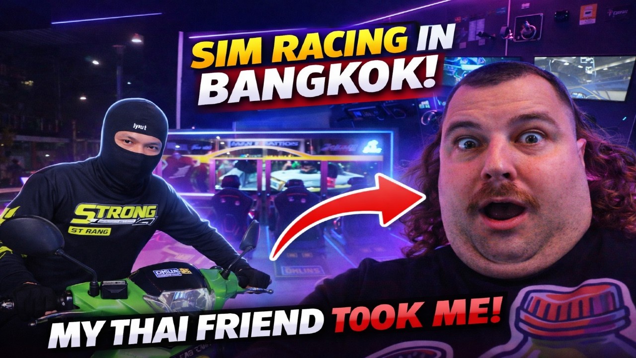 I Let My Thai Friend Choose the Activity… He Took Me HERE! | BN Sim Racing Station Bangkok