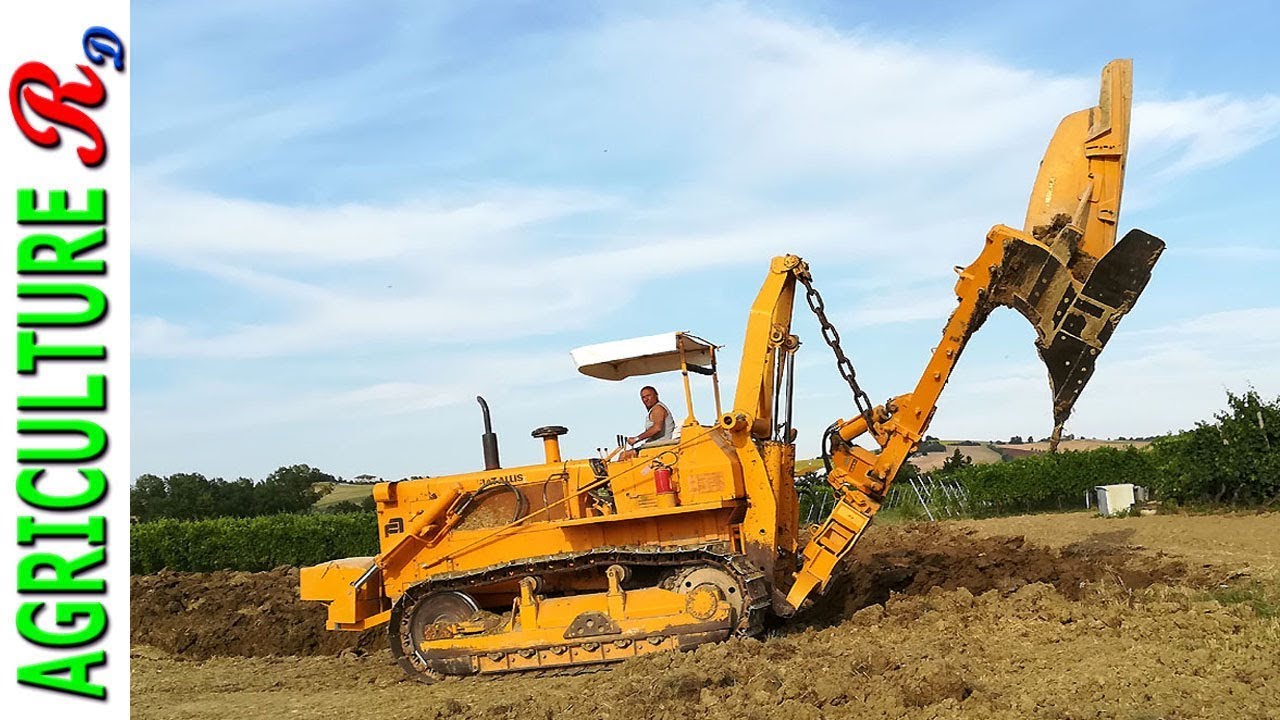 Aratura da scasso con FIAT AD 20 e Sogema 180 PFS - DAVID Claudio & C. - Deep ploughing