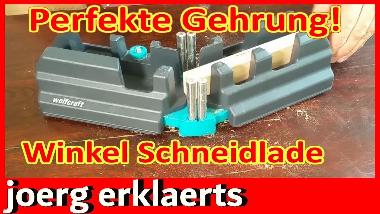 Sockelleisten Gehrung Schneidlade Schmiege von Wolfcraft Tutorial.Nr.242