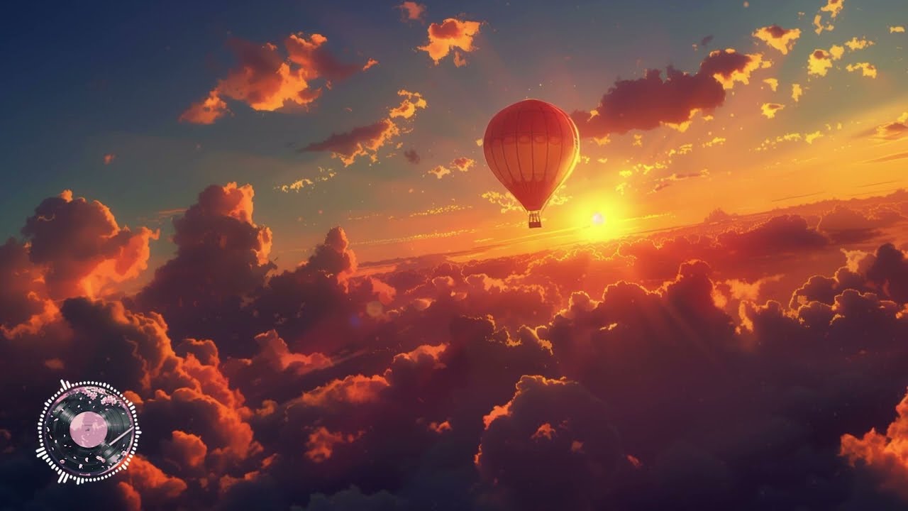 Happy LoFi | Riding a hot air balloon through the clouds 🌤️