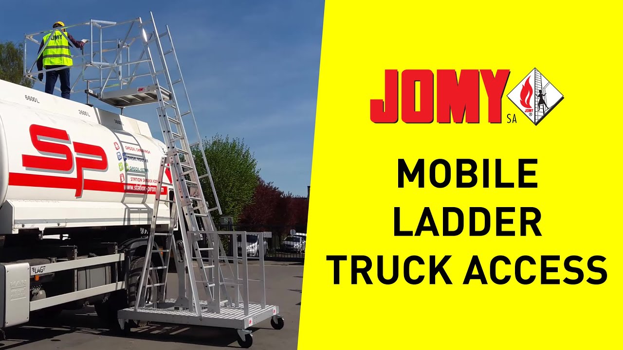 Tanker ladder / Height adjustable mobile ladder for truck loads | JOMY