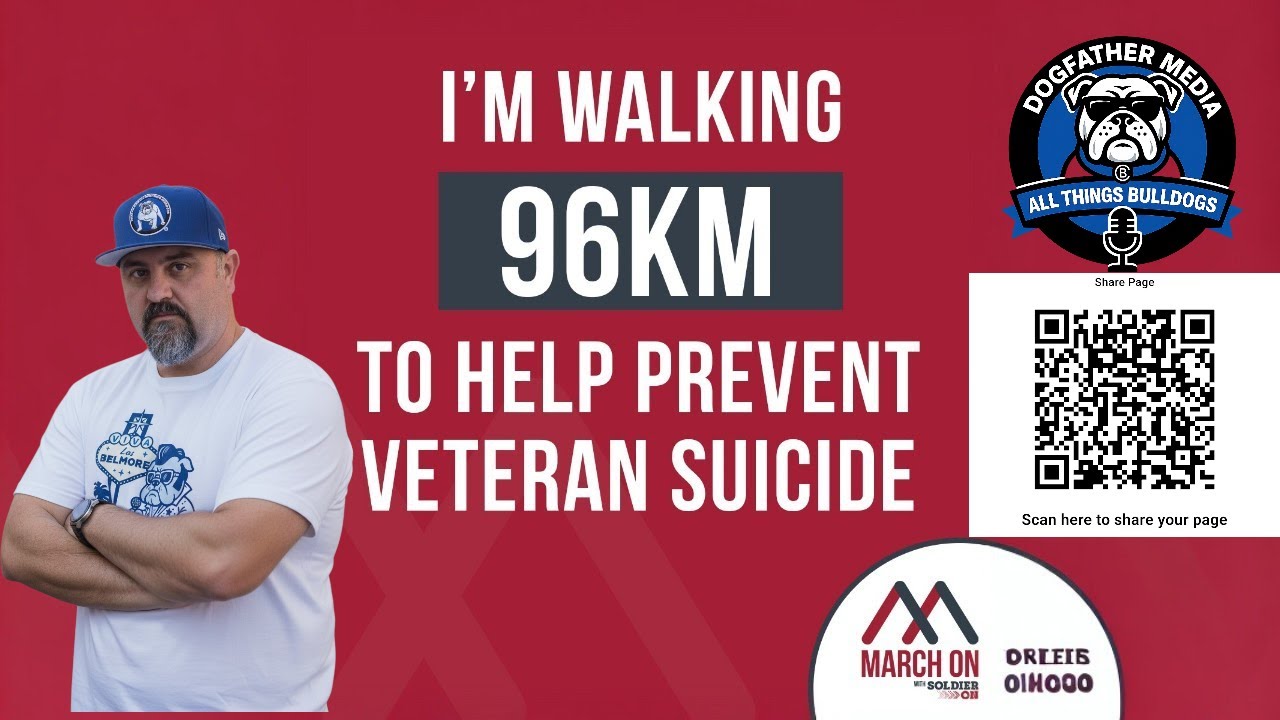 Walking for Veterans Mental Health Health Day 8 📱