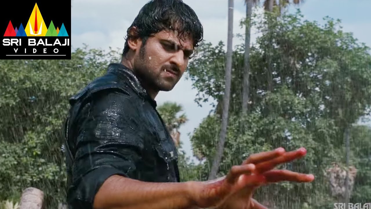 Mirchi Movie Prabhas Powerful Rain Fight Scene | Prabhas, Anushka, Richa | Sri Balaji Video