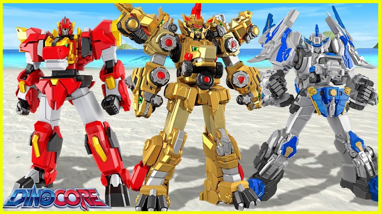 Gia đình Siêu nhân Dinocore | Hoạt hình Dinocore mùa 2 Full | Dinosaur Transformer Robot Toys