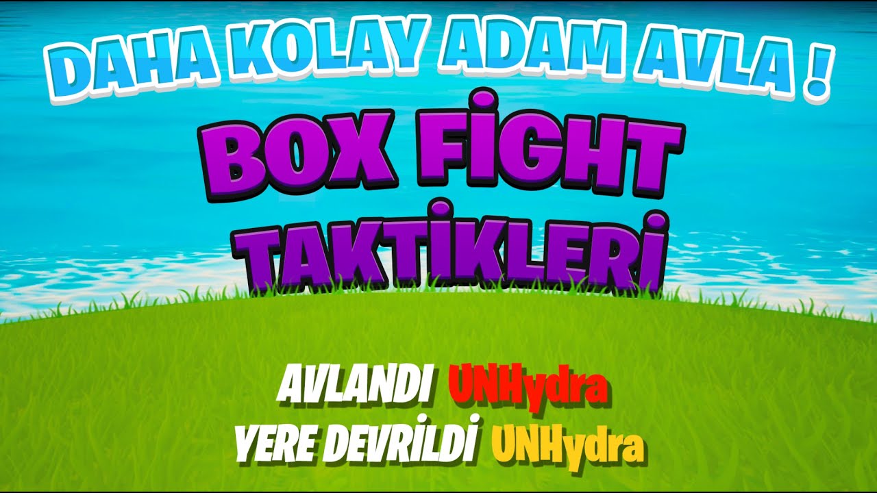 BOXFİGHT TAKTİKLERİ !!!  Fortnite &Ouml;ğretici  #1 (Fortnite T&uuml;rkce)